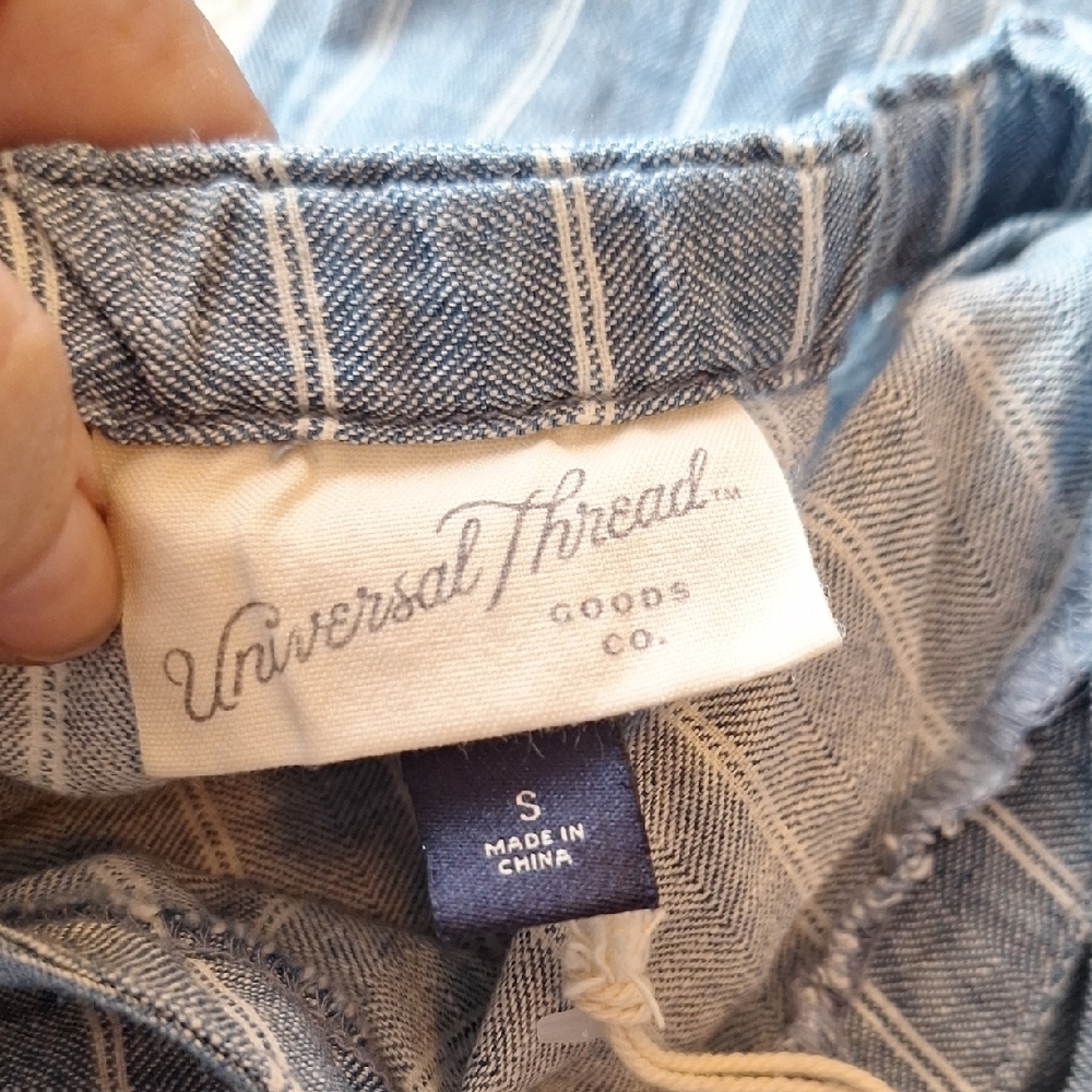 Universal Thread Blue and White Plaid Jumpsuit Size S NWT - Picture 4 of 6